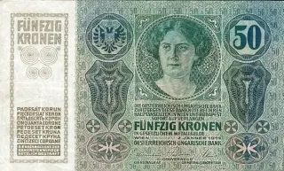 Croatian States 50 Corone, 1920 reverse